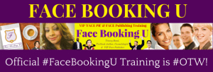 Don't miss the training launch coming soon...get updates at: "FaceBookingU.com" T: @facebookingu