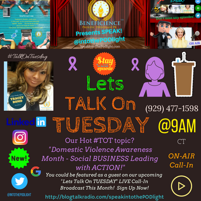 Copy of Our Hot #TOT topic- #TalkOnTuesday DVAM - Social Business Leading with Action!logTalkRadio.com%2FSpeakIntoThePodlight.png