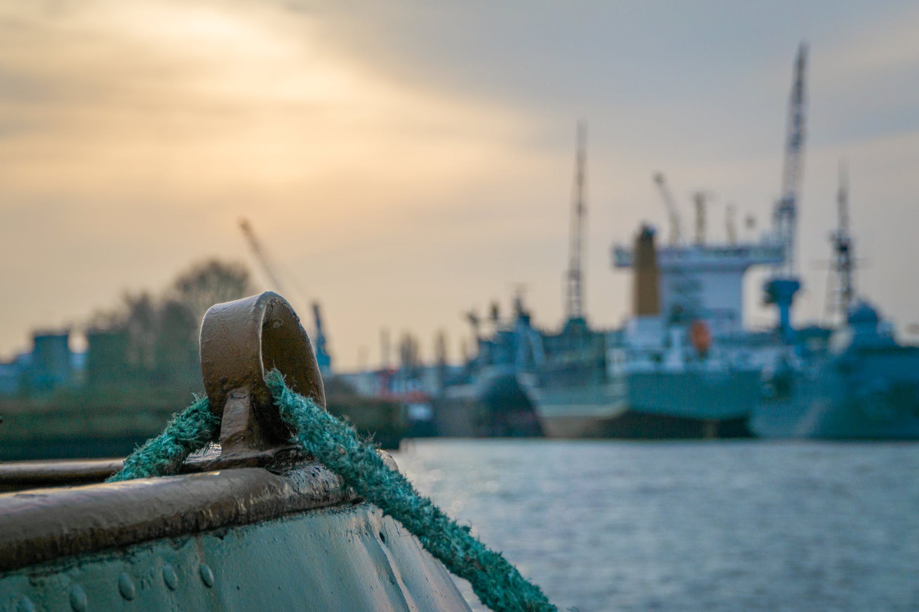 shallow focus photography of green rope